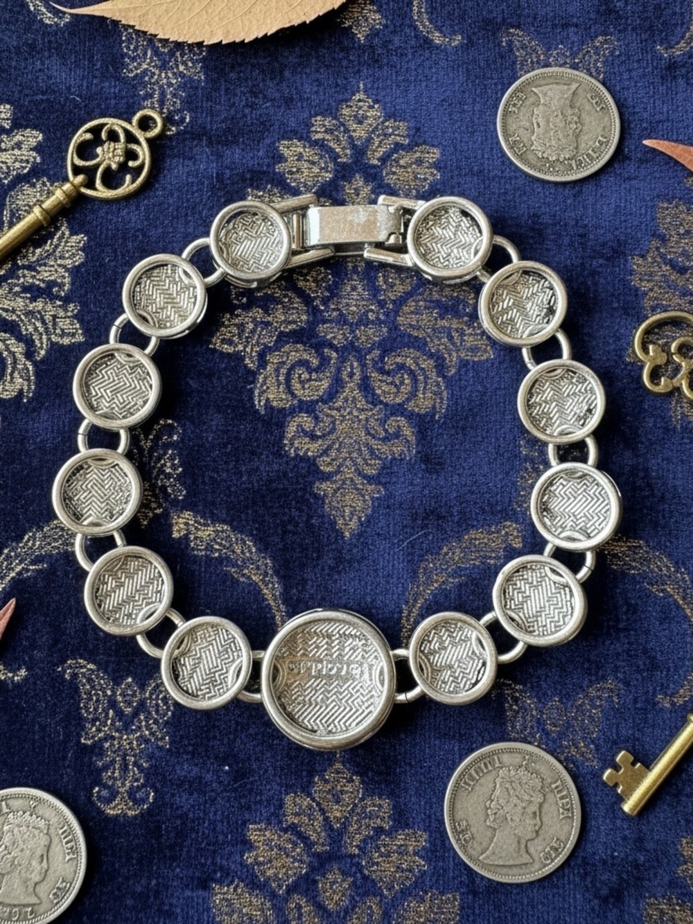 Lia Sophia Pale Yellow Cabochon Bracelet in Silver Tone​​ - Picture 5 of 7